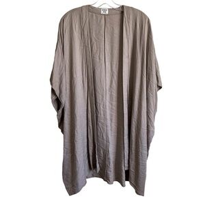 Sunday Best Aritzia S/M Taupe Oversized Coverup Shrug Rayon Fall Capsule Top R1